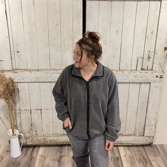 Eddie Bauer fuzzy zip up